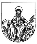 historisches Stadtwappen von Saalfeld 1346