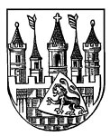 historisches Stadtwappen von Saalfeld 1403