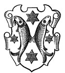 historisches Stadtwappen von Saalfeld 1800