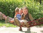 spielende Kinder der Kindertagesst�tte Schl�sselblume