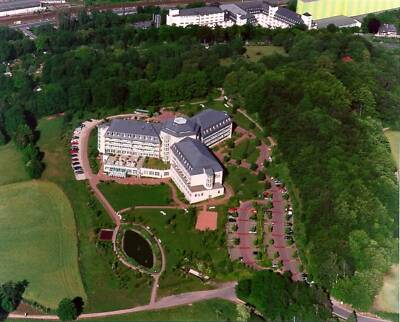Luftbildaufnahme der Klinik Bergfried