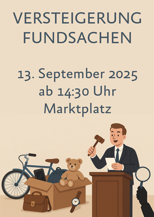 Versteigerung von Fundsachen zum Saalfelder Bierfest